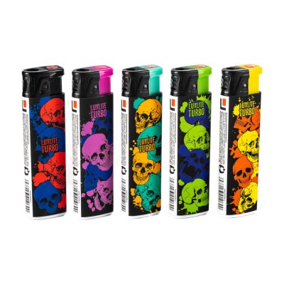 Зажигалка турбо XHD 180 WP SKULLS