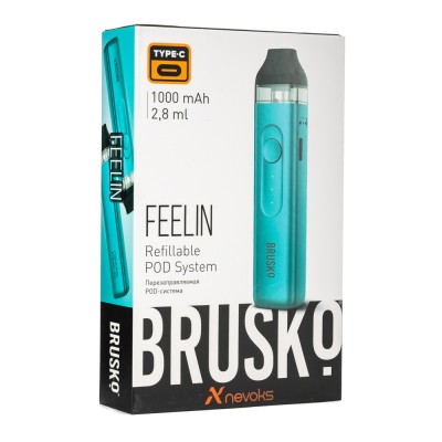 Pod система Brusko Feelin 1000 mAh Бирюзовый