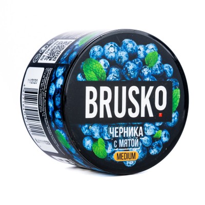 МК Кальянная смесь BRUSKO medium Черника с Мятой 50 г