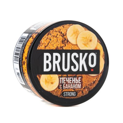 Кальянная смесь BRUSKO Strong Печенье с бананом 250 г