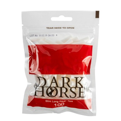 Фильтры для самокруток DarkHorse Slim Long 100 шт