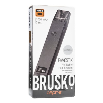 Pod система Brusko Favostix 1000 mAh Серебристый