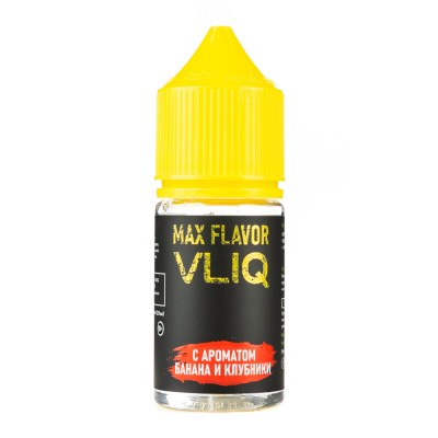 MK Жидкость VLIQ Max Flavor Банан Клубника 0% 27 мл PG 50 | VG 50