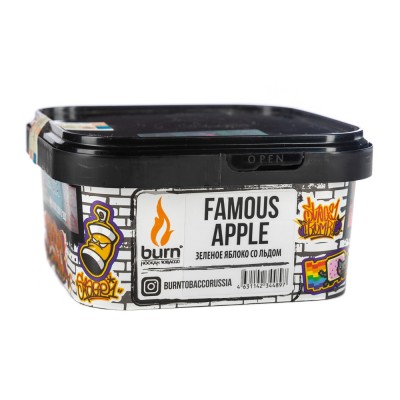 Табак Burn Famous Apple (Ледяное Яблоко) 200 г