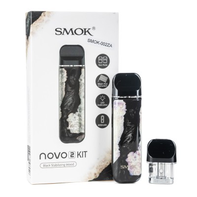 POD-система Набор NOVO 2 PoD 800mAh Kit by SMOK Black Stabilizing Wood