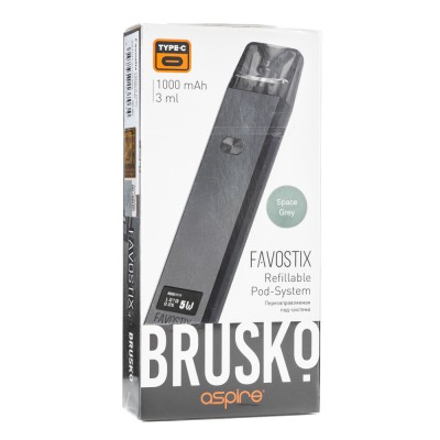 Pod система Brusko Favostix 1000 mAh Серый