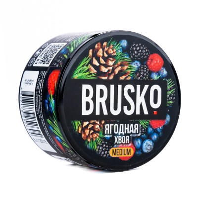 МК Кальянная смесь BRUSKO medium Ягодная Хвоя 50 г