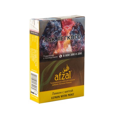 Табак Afzal Lemon With Mint (Лимон мята) 40 г