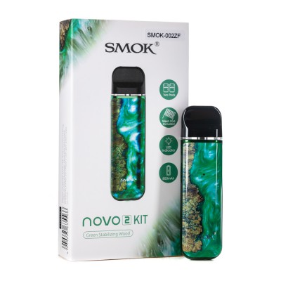 POD-система Набор NOVO 2 PoD 800mAh Kit by SMOK Green Stabilizing Wood