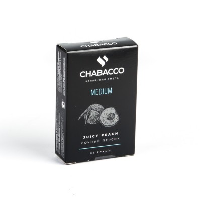 МК Кальянная смесь Chabacco Medium Juicy Peach (Сочный персик) 50 г