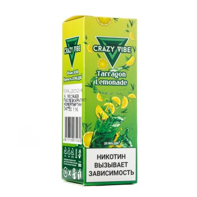 MK Жидкость Crazy Vibe Tarragon Lemonade 2% 30 мл PG 50 | VG 50