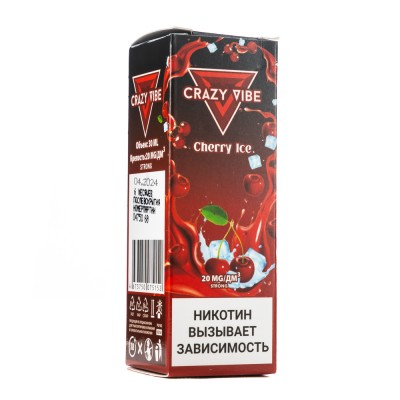 MK Жидкость Crazy Vibe Cherry Ice 2% 30 мл PG 50 | VG 50