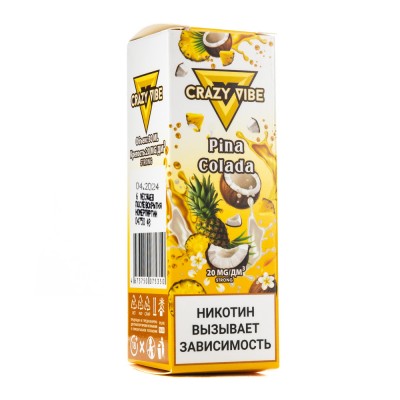 MK Жидкость Crazy Vibe Premium Pina Colada 2% 30 мл PG 50 | VG 50