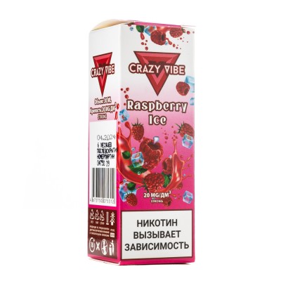 MK Жидкость Crazy Vibe Premium Raspberry Ice 2% 30 мл PG 50 | VG 50