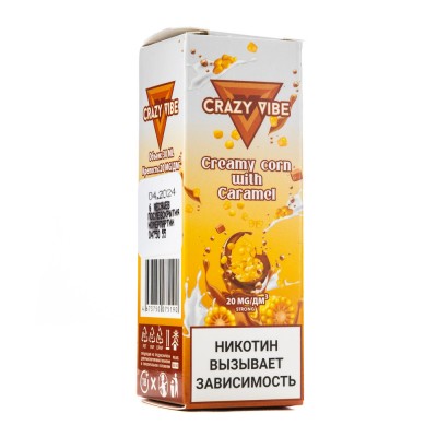 MK Жидкость Crazy Vibe Premium Creamy Corn With Caramel 2% 30 мл PG 50 | VG 50