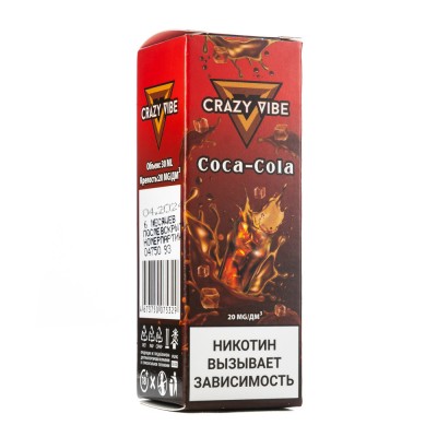 MK Жидкость Crazy Vibe Coca Cola 2% 30 мл PG 50 | VG 50