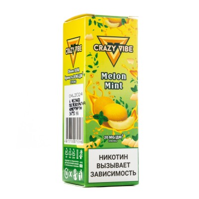 MK Жидкость Crazy Vibe Premium Melon Mint 2% 30 мл PG 50 | VG 50