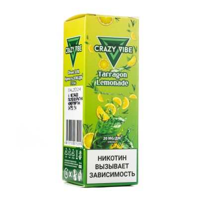MK Жидкость Crazy Vibe Premium Tarragon Lemonade 2% 30 мл PG 50 | VG 50