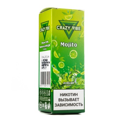 MK Жидкость Crazy Vibe Premium Mojito 2% 30 мл PG 50 | VG 50