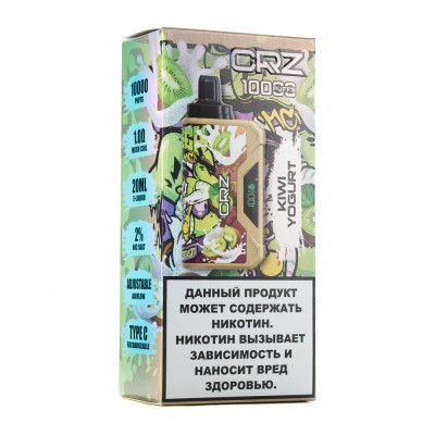 МК Одноразовая электронная сигарета CRZ Kiwi Yogurt 10000 затяжек