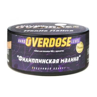 Табак Burn Overdose Manila Malina (Филиппинская малина) 100 г