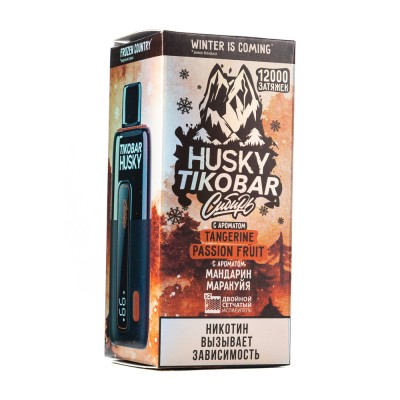 MK Одноразовая Электронная Сигарета TIKOBAR Husky Tangerine Passion Fruit (Мандарин Маракуйя) 12000 Затяжек