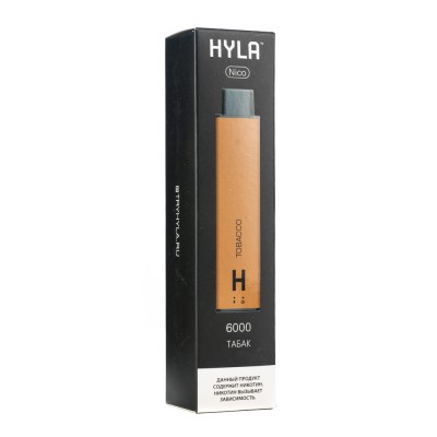 МК Одноразовая электронная сигарета Hyla Nico Tobacco (Табак) 6000 затяжек 0%