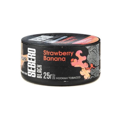 Табак Sebero Black Strawberry Banana (Клубника банан) 25 г