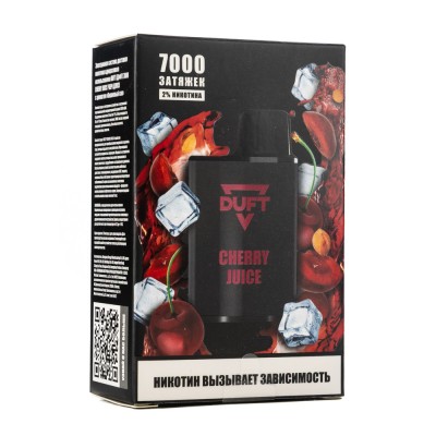 МК Одноразовая электронная сигарета Duft Cherry Juice (Вишневый сок) 7000 затяжек