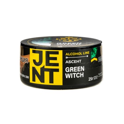 Табак JENT Alcohol Line Green Witch (Абсент) 25 г