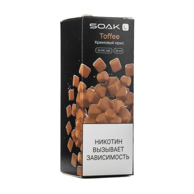 Жидкость SOAK L Toffee (Кремоый Ирис) 2% 30 мл PG 50 | VG 50