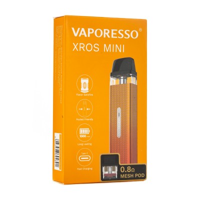 POD Система Vaporesso XROS Mini Kit 1000mAh Orange Red