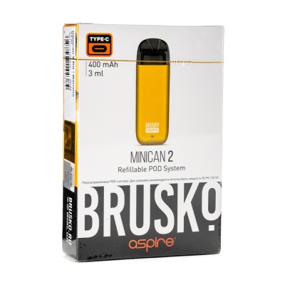 Pod система Brusko minican 2 400 mAh Желтая