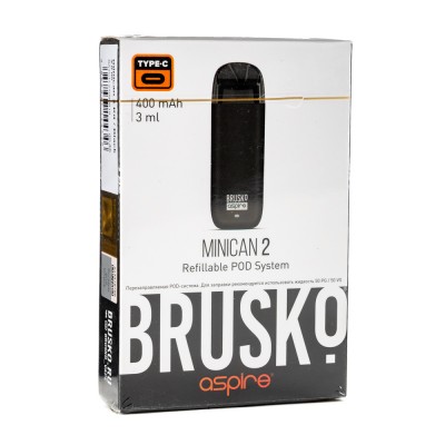 Pod система Brusko minican 2 400 mAh Черный