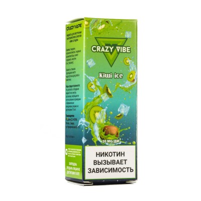 MK Жидкость Crazy Vibe Kiwi Ice 2% 10 мл PG 50 | VG 50