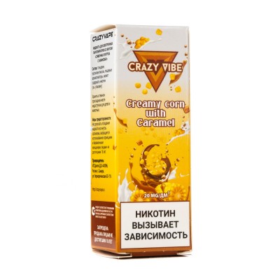 MK Жидкость Crazy Vibe Creamy Corn With Caramel 2% 10 мл PG 50 | VG 50