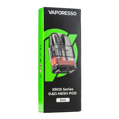 Упаковка Картриджей Vaporesso XROS Series 0.6 ohm Pod 3 ml (в упаковке 4 шт)