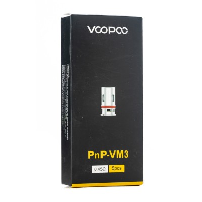 Упаковка испарителей Voopoo PnP VM3 0.45 ohm Coil (в упаковке 5 шт)