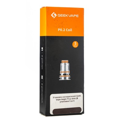 Упаковка испарителей Geek Vape Aegis P 0.2 ohm (В упаковке 5 шт)