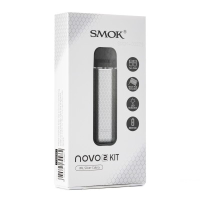 POD Система Набор SMOK NOVO 2 Kit 800mAh IML Silver Cobra