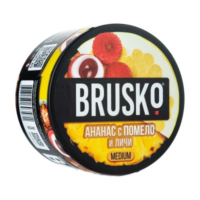 MK Кальянная смесь BRUSKO medium Ананас с помело и личи 250 г