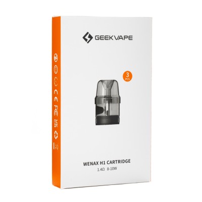 Упаковка картриджей Geek Vape Wenax H1 1.4 ohm (В упаковке 3 шт)